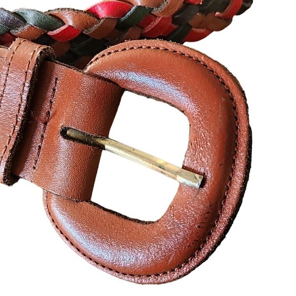 Braided Leather Belt | Boho Cottagecore Hippie Southwest | Women’s Small - Picture 3 of 14